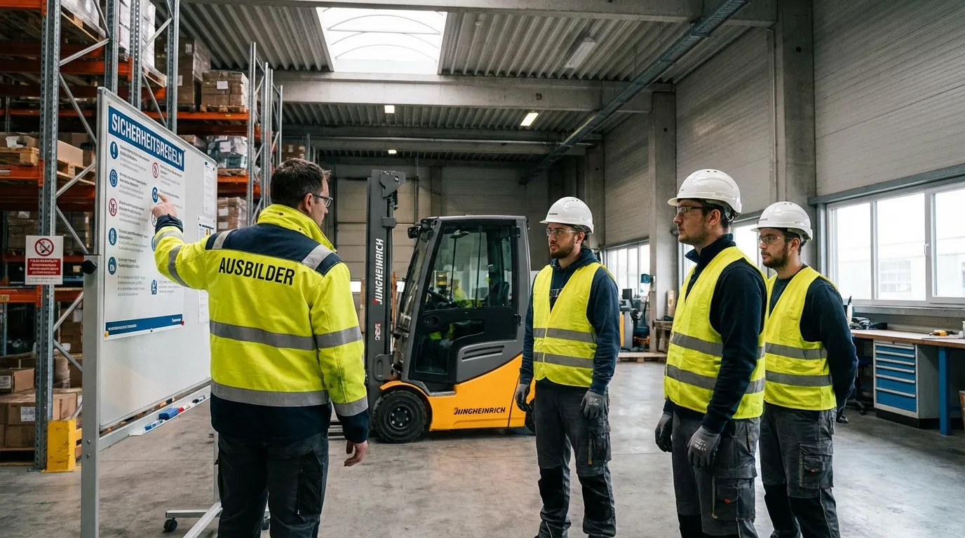 Auffrischungskurs für Gabelstapler